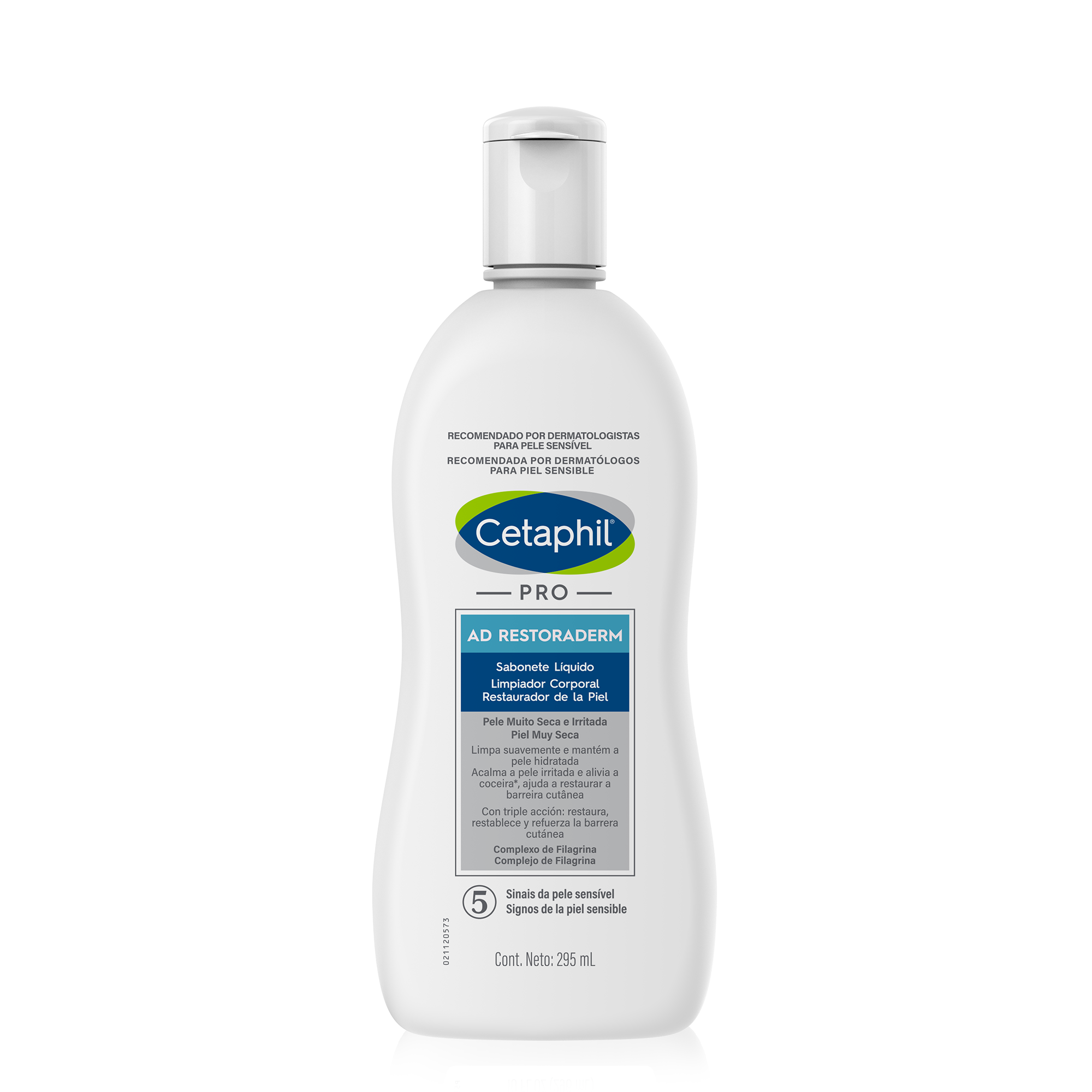 PRO AD control Limpiador corporal restaurador de la piel (295 mL)